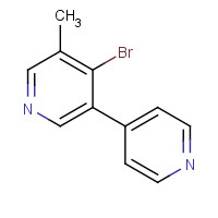 1417190-16-9 4-bromo-3-methyl-5-pyridin-4-ylpyridine chemical structure