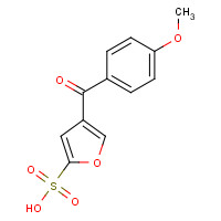 118993-75-2 4-(4-methoxybenzoyl)furan-2-sulfonic acid chemical structure