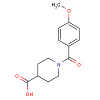 510739-83-0 1-(4-methoxybenzoyl)piperidine-4-carboxylic acid chemical structure