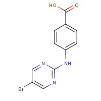 1123515-90-1 4-[(5-bromopyrimidin-2-yl)amino]benzoic acid chemical structure