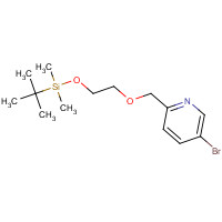 1419603-00-1 2-[(5-bromopyridin-2-yl)methoxy]ethoxy-tert-butyl-dimethylsilane chemical structure