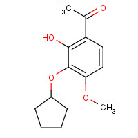 1001056-78-5 1-(3-cyclopentyloxy-2-hydroxy-4-methoxyphenyl)ethanone chemical structure