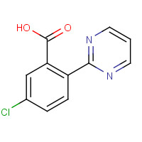 1381972-84-4 5-chloro-2-pyrimidin-2-ylbenzoic acid chemical structure