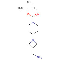 883547-17-9 tert-butyl 4-[3-(aminomethyl)azetidin-1-yl]piperidine-1-carboxylate chemical structure