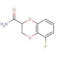 313950-76-4 5-fluoro-2,3-dihydro-1,4-benzodioxine-2-carboxamide chemical structure