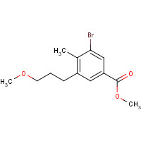 1229244-99-8 methyl 3-bromo-5-(3-methoxypropyl)-4-methylbenzoate chemical structure