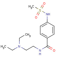 101526-83-4 N-[2-(diethylamino)ethyl]-4-(methanesulfonamido)benzamide chemical structure