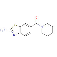 351518-88-2 (2-amino-1,3-benzothiazol-6-yl)-piperidin-1-ylmethanone chemical structure