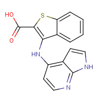 1265225-98-6 3-(1H-pyrrolo[2,3-b]pyridin-4-ylamino)-1-benzothiophene-2-carboxylic acid chemical structure