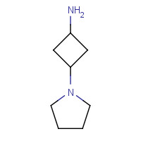 952417-62-8 3-pyrrolidin-1-ylcyclobutan-1-amine chemical structure