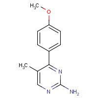 61541-78-4 4-(4-methoxyphenyl)-5-methylpyrimidin-2-amine chemical structure