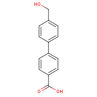 49743-87-5 4-[4-(hydroxymethyl)phenyl]benzoic acid chemical structure