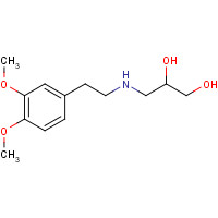 66781-19-9 3-[2-(3,4-dimethoxyphenyl)ethylamino]propane-1,2-diol chemical structure