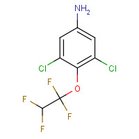 104147-32-2 3,5-dichloro-4-(1,1,2,2-tetrafluoroethoxy)aniline chemical structure