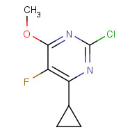 1192479-52-9 2-chloro-4-cyclopropyl-5-fluoro-6-methoxypyrimidine chemical structure