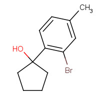 1437052-26-0 1-(2-bromo-4-methylphenyl)cyclopentan-1-ol chemical structure