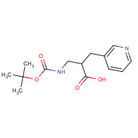 1114567-17-7 2-[[(2-methylpropan-2-yl)oxycarbonylamino]methyl]-3-pyridin-3-ylpropanoic acid chemical structure