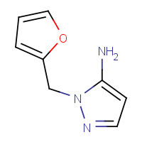 3528-56-1 2-(furan-2-ylmethyl)pyrazol-3-amine chemical structure