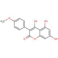 4376-81-2 4,5,7-trihydroxy-3-(4-methoxyphenyl)chromen-2-one chemical structure