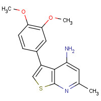 1312594-24-3 3-(3,4-dimethoxyphenyl)-6-methylthieno[2,3-b]pyridin-4-amine chemical structure