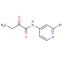 1433904-92-7 N-(2-bromopyridin-4-yl)-2-oxobutanamide chemical structure