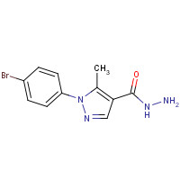 618092-50-5 1-(4-bromophenyl)-5-methylpyrazole-4-carbohydrazide chemical structure