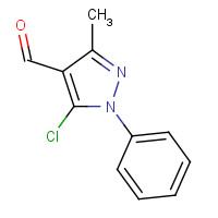 947-95-5 5-chloro-3-methyl-1-phenylpyrazole-4-carbaldehyde chemical structure