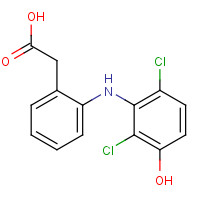69002-85-3 2-[2-(2,6-dichloro-3-hydroxyanilino)phenyl]acetic acid chemical structure