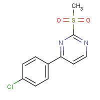 434941-56-7 4-(4-chlorophenyl)-2-methylsulfonylpyrimidine chemical structure