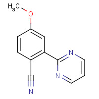 1403747-53-4 4-methoxy-2-pyrimidin-2-ylbenzonitrile chemical structure