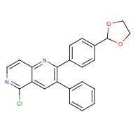 917363-82-7 5-chloro-2-[4-(1,3-dioxolan-2-yl)phenyl]-3-phenyl-1,6-naphthyridine chemical structure