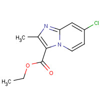 1335053-81-0 ethyl 7-chloro-2-methylimidazo[1,2-a]pyridine-3-carboxylate chemical structure