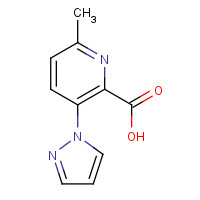 1228188-35-9 6-methyl-3-pyrazol-1-ylpyridine-2-carboxylic acid chemical structure