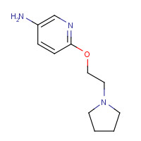 945720-38-7 6-(2-pyrrolidin-1-ylethoxy)pyridin-3-amine chemical structure