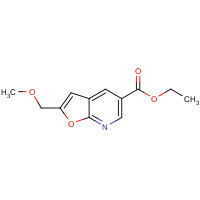 160729-86-2 ethyl 2-(methoxymethyl)furo[2,3-b]pyridine-5-carboxylate chemical structure