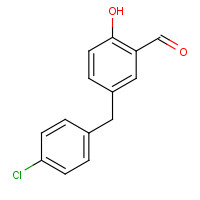91512-29-7 5-[(4-chlorophenyl)methyl]-2-hydroxybenzaldehyde chemical structure