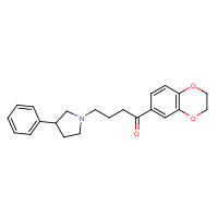 431938-85-1 1-(2,3-dihydro-1,4-benzodioxin-6-yl)-4-(3-phenylpyrrolidin-1-yl)butan-1-one chemical structure