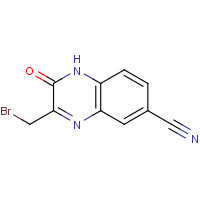 1263413-90-6 3-(bromomethyl)-2-oxo-1H-quinoxaline-6-carbonitrile chemical structure