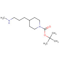 171049-43-7 tert-butyl 4-[3-(methylamino)propyl]piperidine-1-carboxylate chemical structure