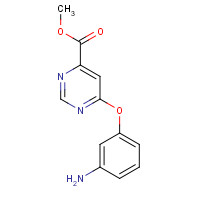827042-50-2 methyl 6-(3-aminophenoxy)pyrimidine-4-carboxylate chemical structure