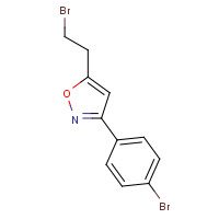 1199773-55-1 5-(2-bromoethyl)-3-(4-bromophenyl)-1,2-oxazole chemical structure