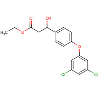 1202577-05-6 ethyl 3-[4-(3,5-dichlorophenoxy)phenyl]-3-hydroxypropanoate chemical structure