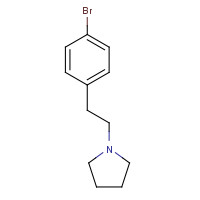 13734-70-8 1-[2-(4-bromophenyl)ethyl]pyrrolidine chemical structure
