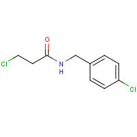 103038-67-1 3-chloro-N-[(4-chlorophenyl)methyl]propanamide chemical structure