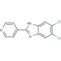 63411-77-8 5,6-dichloro-2-pyridin-4-yl-1H-benzimidazole chemical structure