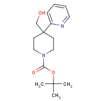 853576-51-9 tert-butyl 4-(hydroxymethyl)-4-pyridin-2-ylpiperidine-1-carboxylate chemical structure