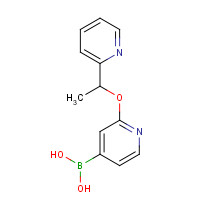 1610520-38-1 [2-(1-pyridin-2-ylethoxy)pyridin-4-yl]boronic acid chemical structure