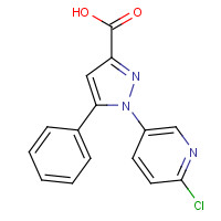 741287-65-0 1-(6-chloropyridin-3-yl)-5-phenylpyrazole-3-carboxylic acid chemical structure