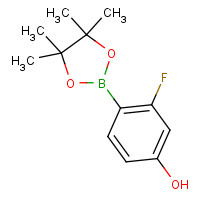 1029439-02-8 3-fluoro-4-(4,4,5,5-tetramethyl-1,3,2-dioxaborolan-2-yl)phenol chemical structure