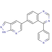1093818-08-6 6-(1H-pyrazolo[3,4-b]pyridin-5-yl)-4-pyridin-4-ylquinazoline chemical structure